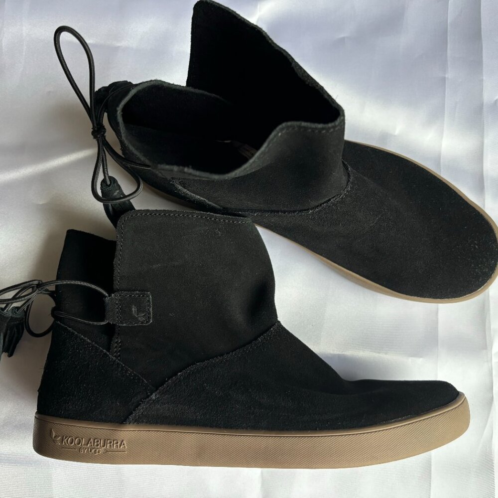 Women's Black Suede Koolaburra Ugg Booties